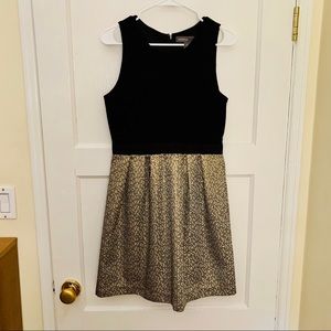Donna Ricco Gold and Black Dress